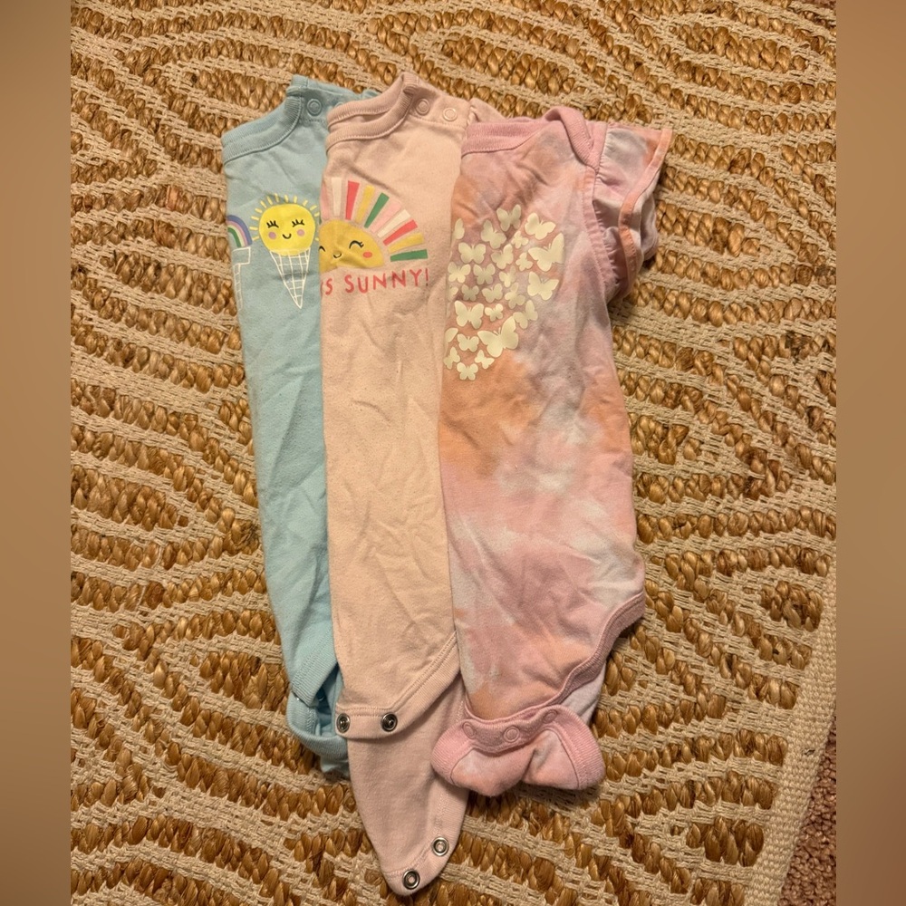 3 Colorful Kids One Pieces Set